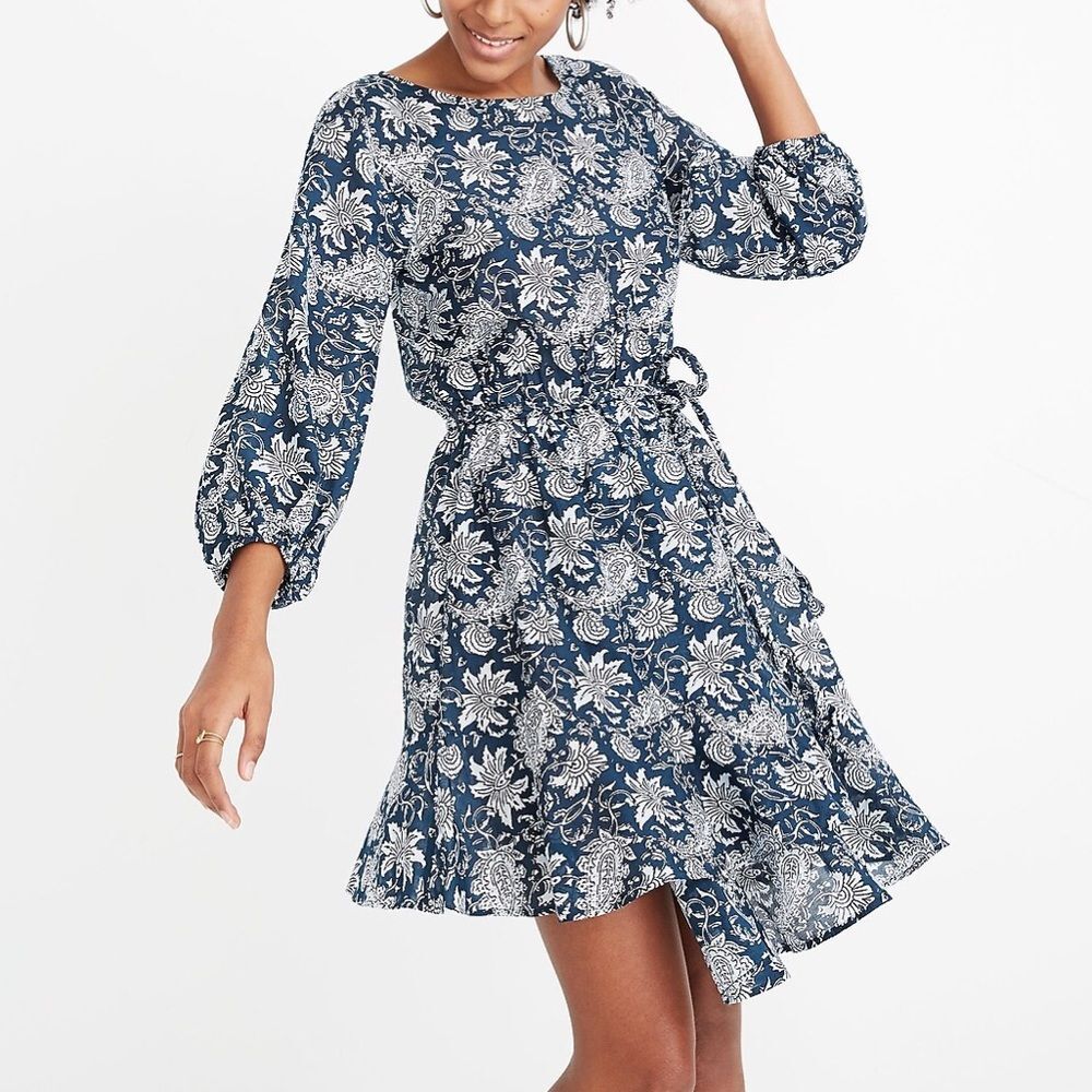 APIECE APART sabine mini silk blend dress